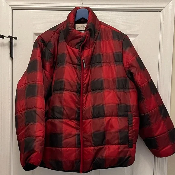 Universal Thread Red and Black Plaid Jacket - Picture 6 of 7